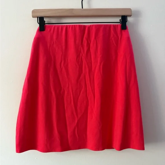 Aritzia Wilfred Womens Saturn Wrap Tie Mini Skirt Red Summer - Picture 5 of 5